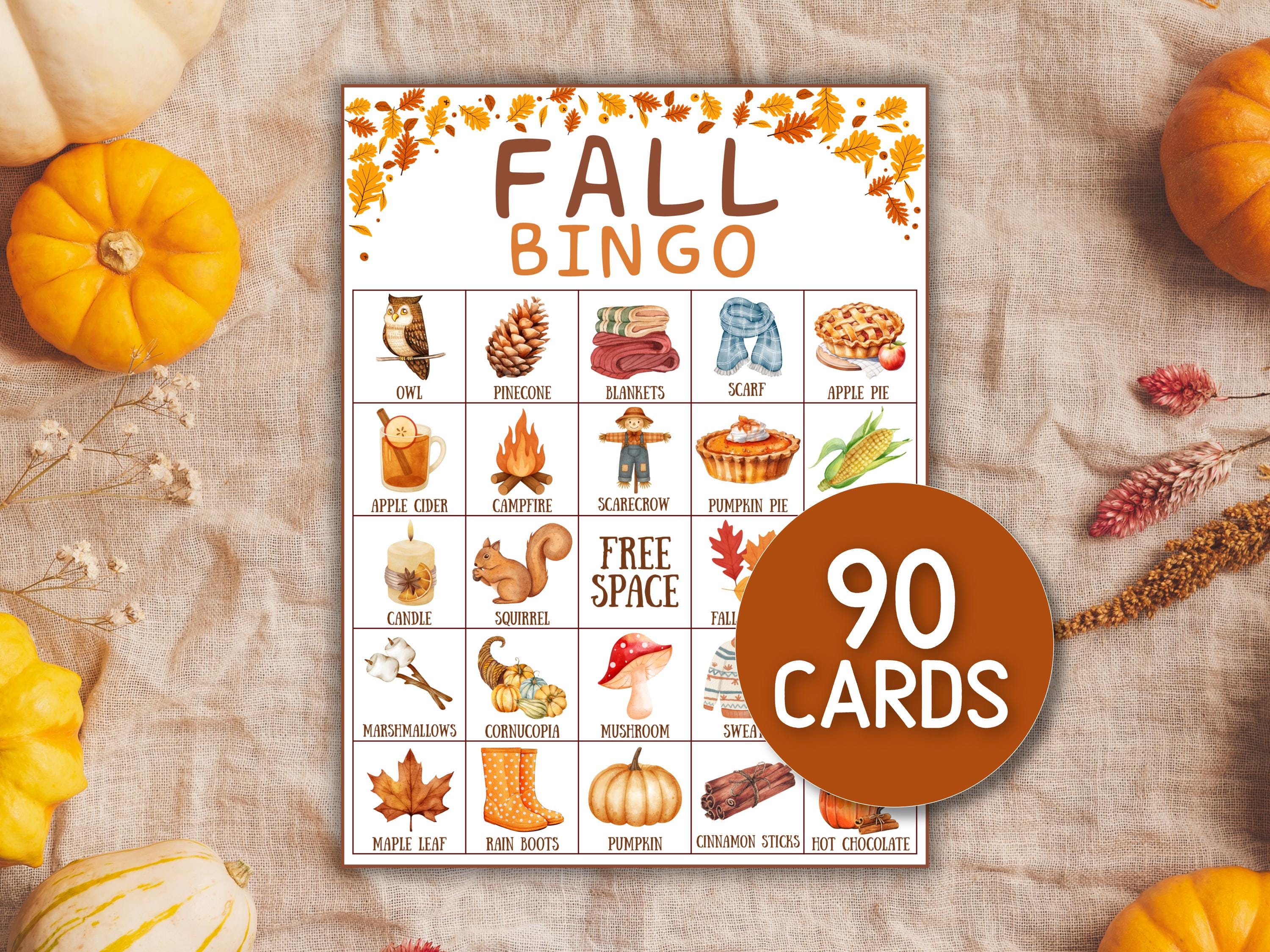 Fall bingo - Etsy Polska