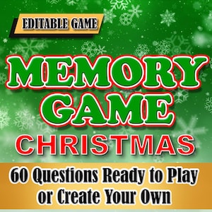 Memory Game Christmas PowerPoint Virtual Game Pictures Memorize Game Holiday Virtual Christmas Xmas Games to Download Zoom Game Slideshow