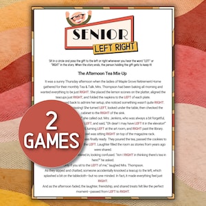 Left Right Games for Senior Easy Group Games for Senior Citizens Games Retirement Easy Games for Seniors Elderly Left Right Game Story Right