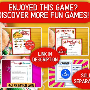 What's your Taco Name Game | Mexican Fiesta Party Game | Cinco de Mayo | Taco Party Game | Taco Name Game | Mexican Party Game | Fiesta Game image 7