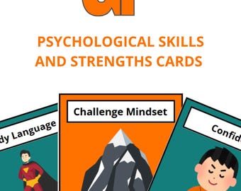 Psychologische Fähigkeiten / Stärkenkarten *AKTUALISIERT* - Sportpsychologie - Positive Psycholgie - Stärken erkennen - Beratung - Jugendsportler