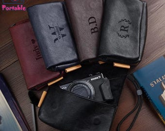 Personalized Leather Camera Handbag,Custom Camera Bag,Fujifilm XF10 X70 X30 XQ2 Leather Camera Bag Storage Bag,Photographer Gift,DSLR Camera