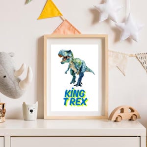 Poster Bauhaus, poster oranje, poster T-Rex, Tyrannosaurus Rex, poster onbedrukbaar dinosaurus, cadeau, speciaal cadeau