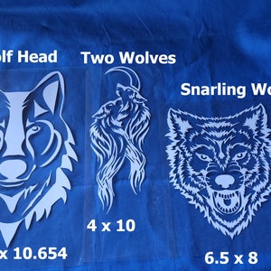 Wolves, Wolf Paws, Howling Wolf, Snarling Wolf. Decal