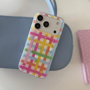 Starry Sky Clear MAGSAFE iPhone Case with Star Grip, Y2K Aesthetic Cover for iPhone 17 16 15 14 13 Pro Max, Gift for Her