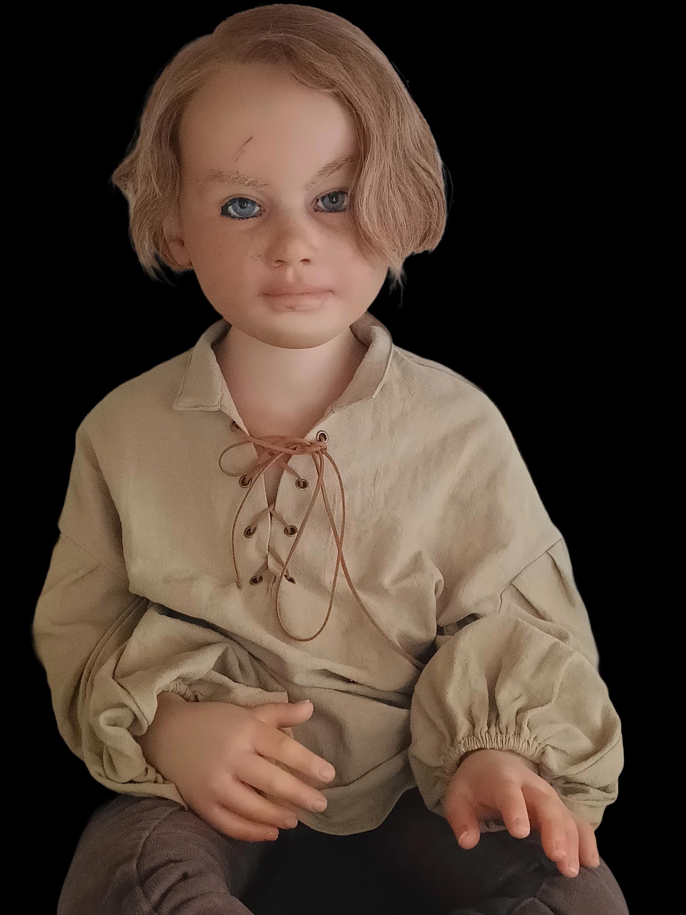 Hugo from A Plague Tale Inspired Reborn Doll – Realistic Toddler Boy | Angelica/Gabriella Kit | Handmade Collectible Art Doll