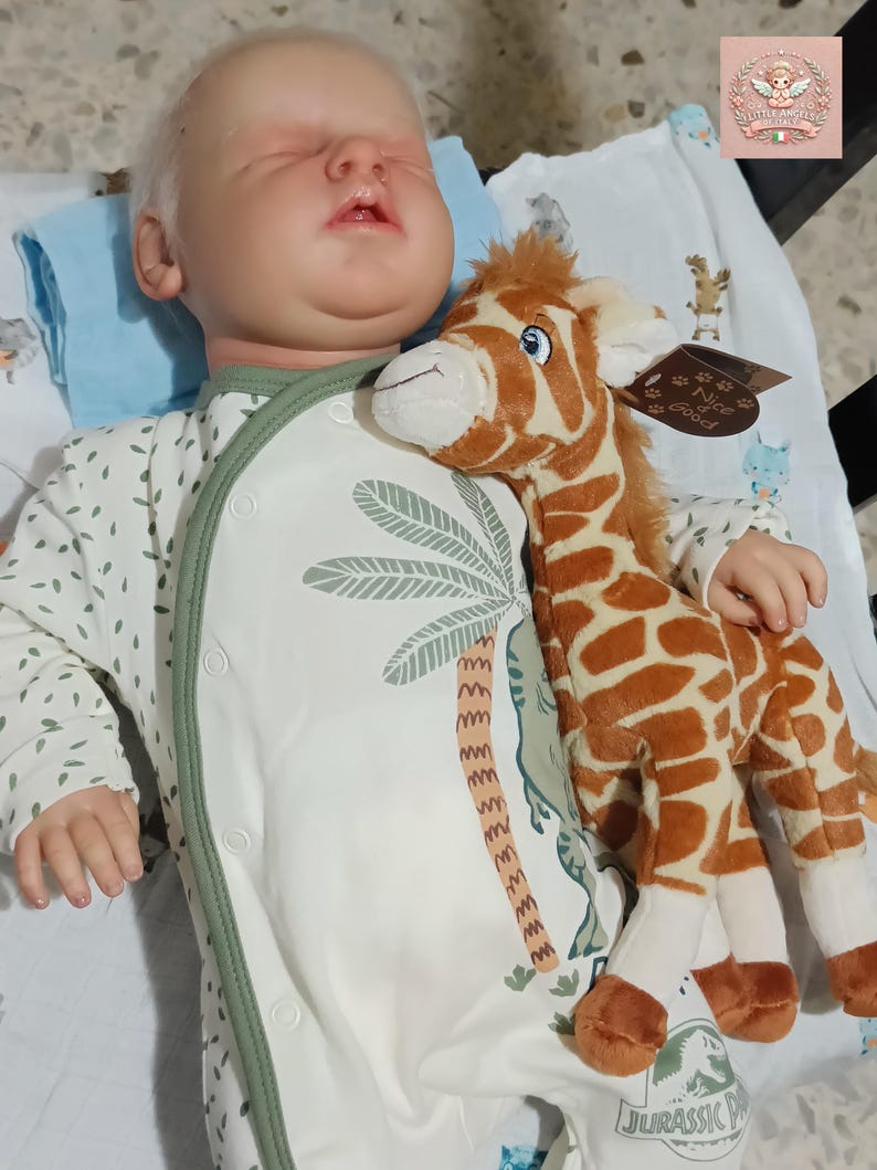 Custom Asleep Reborn Doll – Noah by Reva Schick, 20" Realistic Handmade Newborn image 10