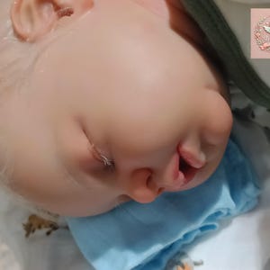 Custom Asleep Reborn Doll – Noah by Reva Schick, 20" Realistic Handmade Newborn image 8