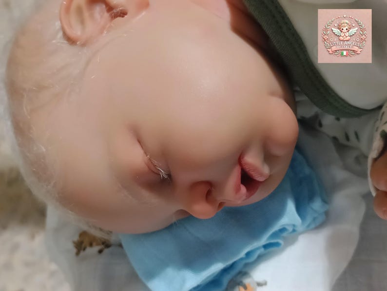 Custom Asleep Reborn Doll – Noah by Reva Schick, 20" Realistic Handmade Newborn image 8