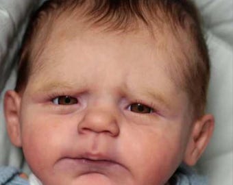 Maxi by Séverine Piret • 22 inch Realistic Baby • Full Limbs • Handmade Custom Reborn • Made to Order • Lifelike Newborn Doll