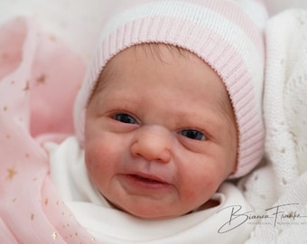 Custom Reborn Doll Rinzin by Severine Piret - Made to Order Lifelike Newborn Baby - 19"-20"/48-50cm Realistic