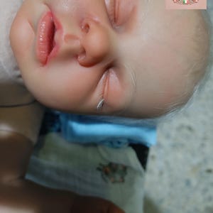 Custom Asleep Reborn Doll – Noah by Reva Schick, 20" Realistic Handmade Newborn image 12