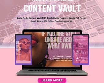 May include: Laptop computer screen displaying a pink and white graphic with the text "If you are still unsure about what DWA". The graphic also includes the text "Financial Freedom" and a list of three steps: "Buy", "Learn", and "Resell". The laptop is on a pink and white background.