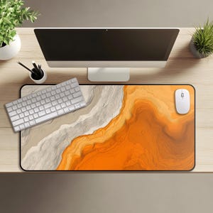 Terrain Map Schreibtischunterlage | Schreibtisch Accessoire | Großes Mauspad | Wissenschaft Schreibtisch Dekor | Topographie Blueprint Karte | Minimalistisches Mauspad