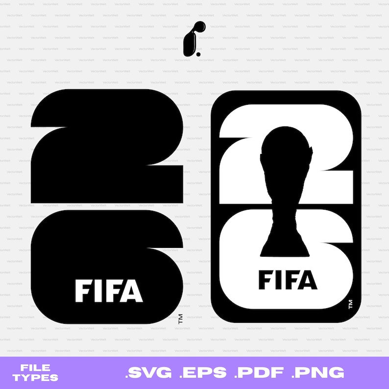 Fifa Vector Icon FIFA 2026 Logo SVG | Monochrome Vector (digital Download) - Etsy UK
