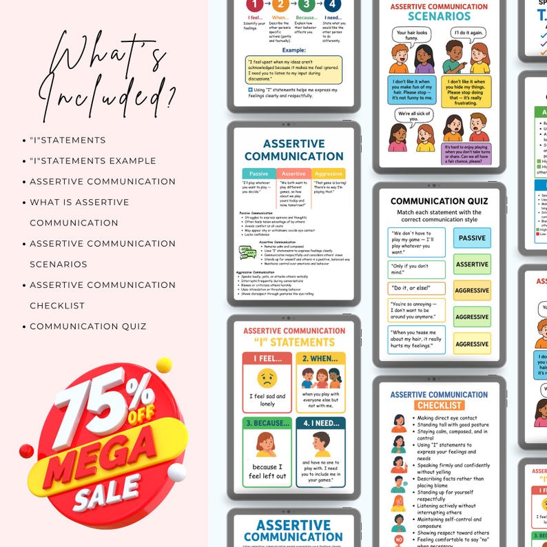 Assertive Communication Worksheets, Social Skills, Communication Styles ...