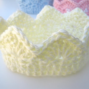 Princess Crown Crochet Pattern for Infant through Preteens Beginner Intermediate Pattern image 3