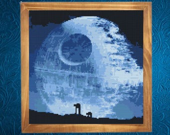 Death Stars Cross Stitch Pattern, Space  Wars Cross Stitch Pattern, instant Download