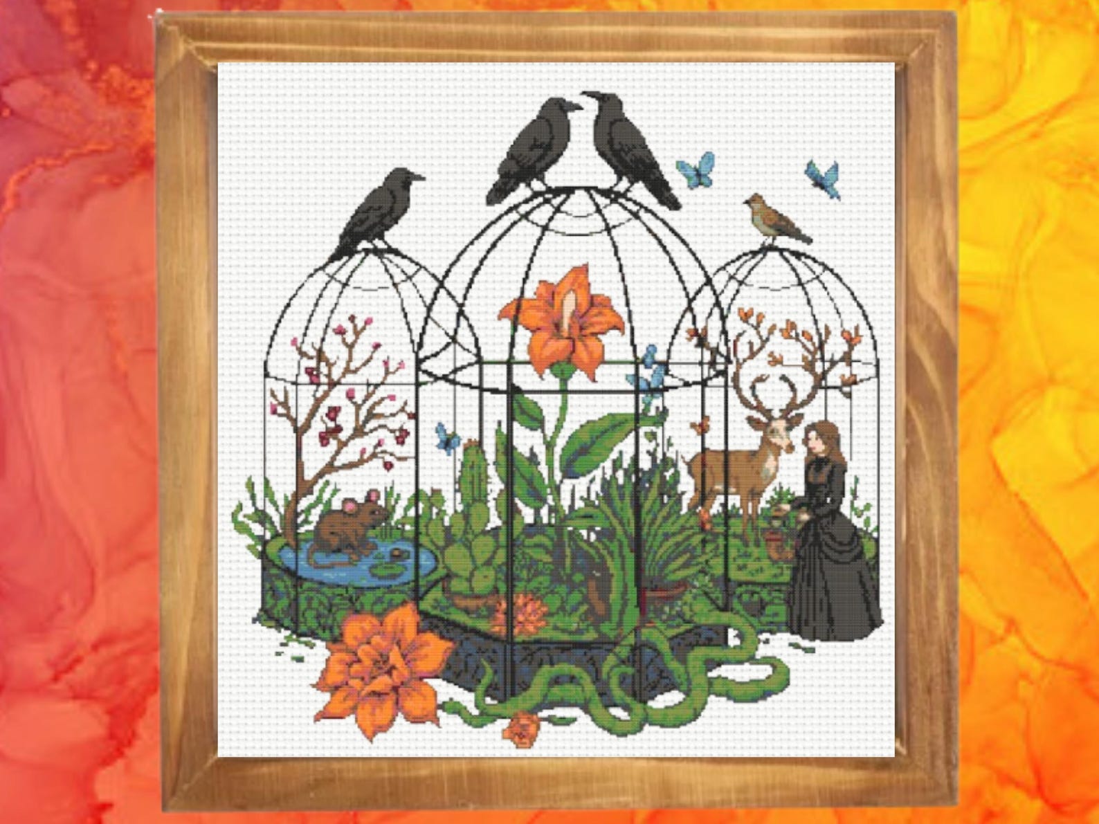 Greenhouse Pattern Greenhouse Cross Stitch Pattern, Instant Download - Etsy