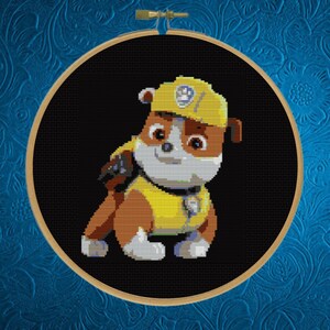 Cartoon Dog Cross Stitch Pattern, Set of 4 Dog Cross Stitch Patternsi Instant Download image 5