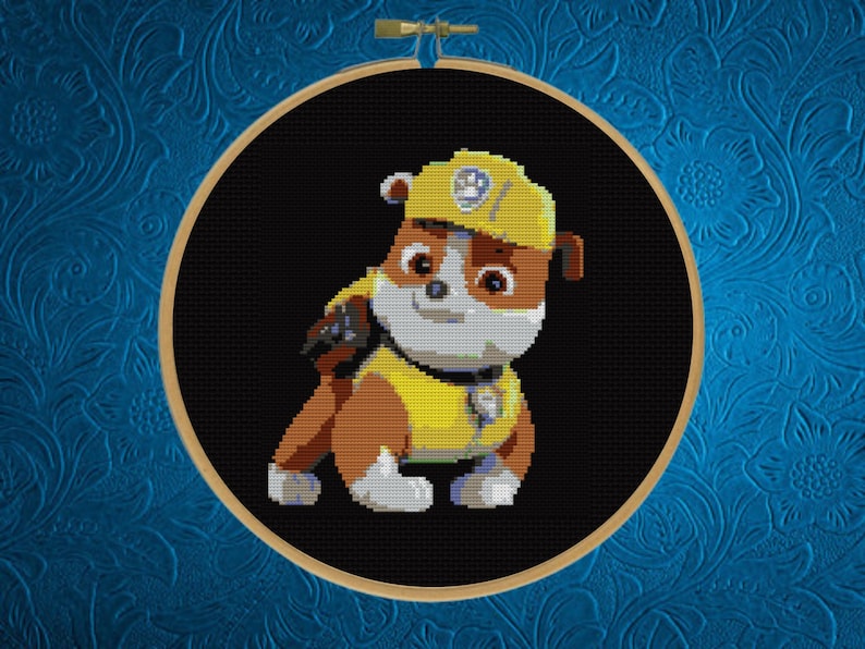 Cartoon Dog Cross Stitch Pattern, Set of 4 Dog Cross Stitch Patternsi Instant Download image 5