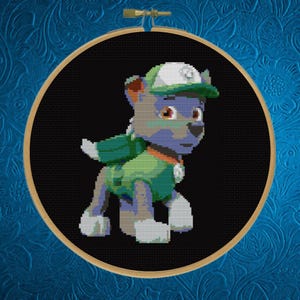 Cartoon Dog Cross Stitch Pattern, Set of 4 Dog Cross Stitch Patternsi Instant Download image 3