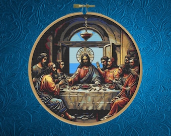 Last Supper Cross Stitch Pattern,  Jesus Cross Stitch Pattern, Instant Download