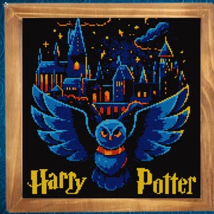 Wizard Cross Stitch Pattern, Magic Cross Stitch Pattern, Lumos Cross Stitch, Instant PDF Download