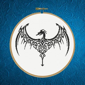 Dragon Cross Stitch Pattern,  Instant Download