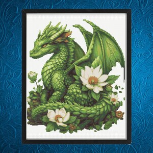 Dragon Cross Stitch Pattern,  Instant Download