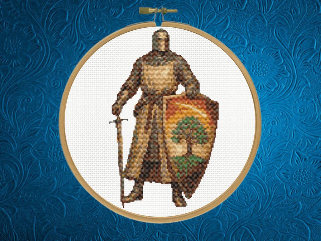 Sir Duncan Cross Stitch Pattern, Medieval Cross Pattern , Knight Cross ...