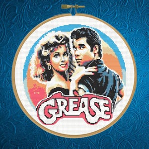 Grease Cross Stitch Pattern, Instant Download