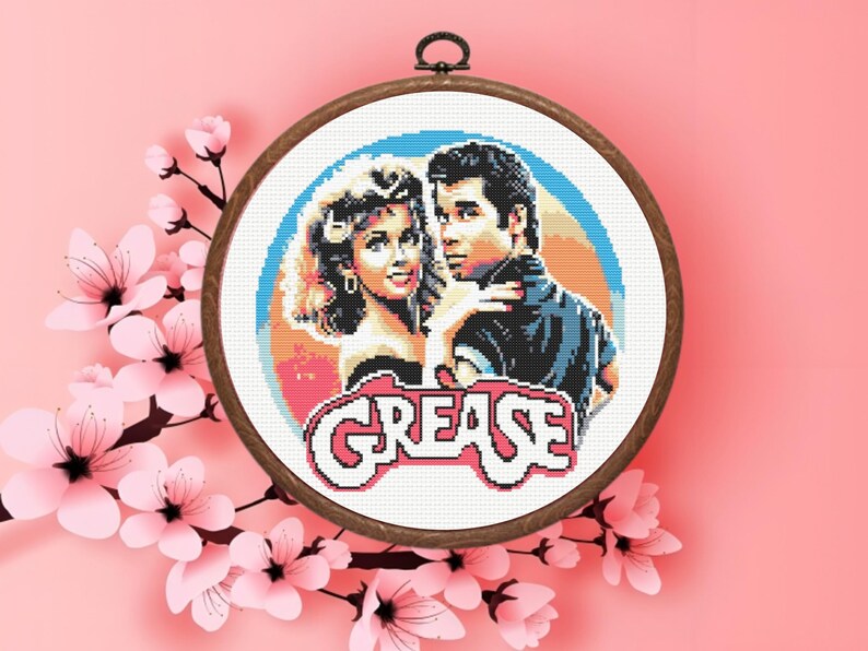 Grease Cross Stitch Pattern, Instant Download - Etsy