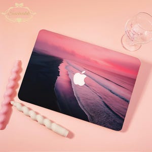 Pink Sky Sea Hard Matte MacBook 2025 NewCase For MacBook Pro16/15/14/13，Air15/13/11，Ret13/15，Optional NoLogo/Logo ＆ Clear/Printed Bottom