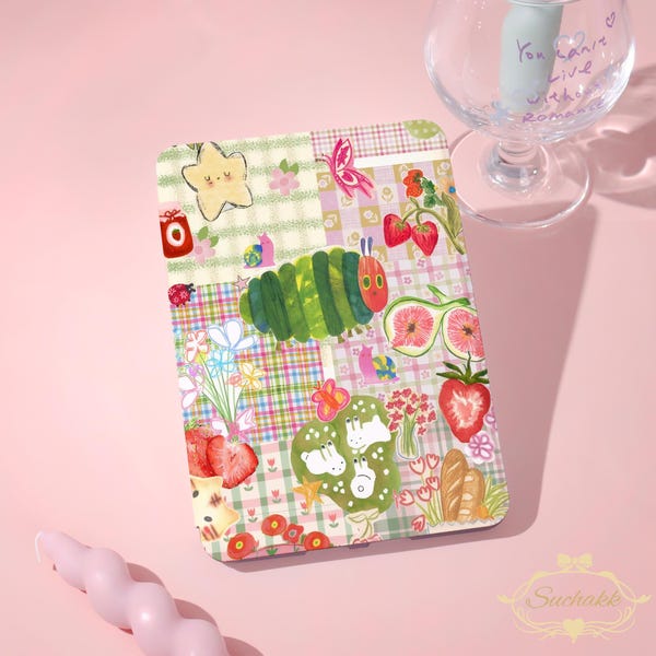 Cute Bug Pattern kindle New Case For Colorsoft2024，Kindle 8/10-12th，Papewhte 10-12th 6-7"，KPW 5/6/7，Personalized KPW6 Model with Hand Strap