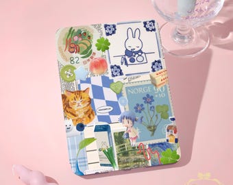 Miffy Collage kindle New Case For Colorsoft2024，Kindle 8/10-12th，Papewhte 10-12th 6-7"，KPW 5/6/7，Personalized KPW6 Model with Hand Strap
