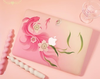 Fish Fantasy Mac Hard Matte MacBook 2025 NewCase For MacBook Pro16/15/14/13，Air15/13/11，Ret13/15，NoLogo/Logo，Clear/Printed Bottom