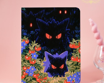 Gengar Garden iPad New Case For iPadA16 2025，Air7-13" 11"，Air 5/6/7，Pro 2024/2022/2021，iPad 8/9/10,Mini5/6/7,Book&Flip Case WithPenSlot