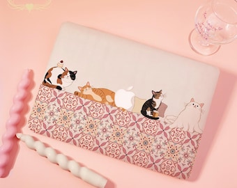 Pink Paws Hard Matte MacBook 2025 NewCase For MacBook Pro16/15/14/13，Air15/13/11，Ret13/15，NoLogo/Logo，Clear/Printed Bottom