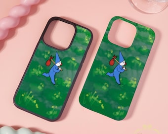 Blue Clown Run iPhone New Hard/Soft-Case For iPhone16/15/14-Plus/Pro/Pro Max，iPhone 13/12，Full/Half-Wrapped Button，Thin & Lightweight Case