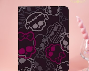 Gothic Skull, Bow Tie New Case For iPadA16 2025，Air7-13" 11"，Air5/6/7，Pro 2024/2022/2021，iPad 8/9/10,Mini5/6/7,Book&Flip Case With Pen Slot