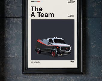 The A Team Van Modern Design Poster