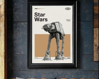 ATAT Star Wars Modern Design Poster