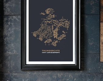 ThunderCats Cats' Lair Modern Design Poster