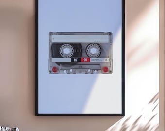 Mix Tape - Cassette Modern Design Poster
