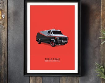 The A Team Van Modern Design Poster