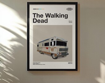 The Walking Dead Winnebago Modern Design Poster