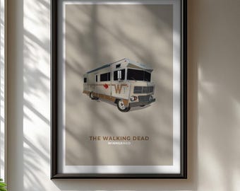 The Walking Dead Winnebago Modern Design Poster
