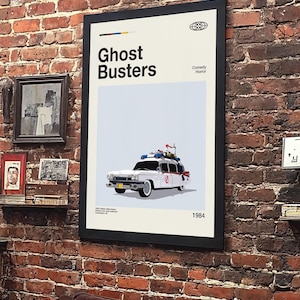 GhostBusters Ecto 1 Modern Design Poster