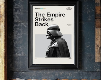 Darth Vader Empire Strikes Back Star Wars Modern Design Poster